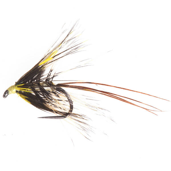 Mayfly Guinea Foul Hackled Yellow (1)