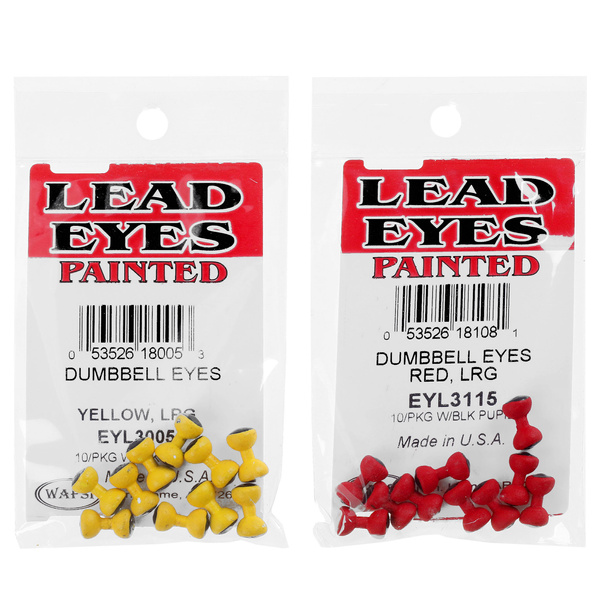 Yeux pour mouches Wapsi Dumbbell Eyes Painted
