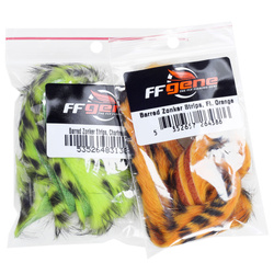 Bandes de peau de lapin avec fourrure (zonker), à motif barré FFGene