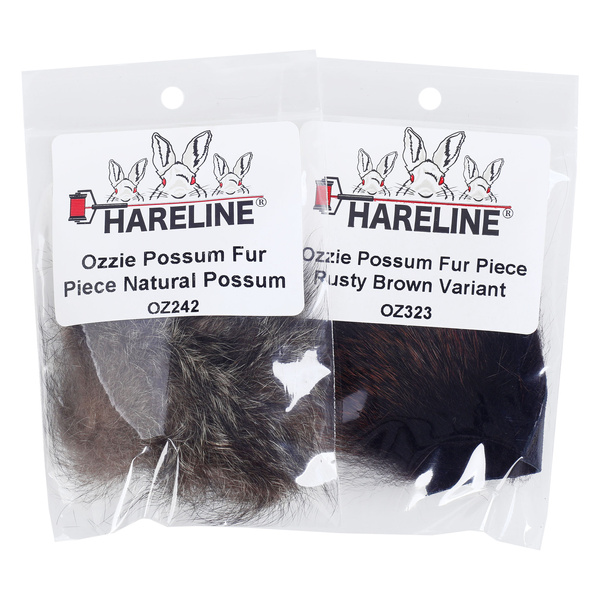 Morceau de peau de possum avec fourrure Ozzie Hareline