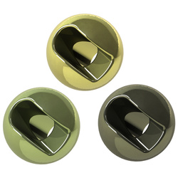 Perles en tungstène FFGene Tungsten Anodized Slotted Beads