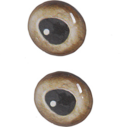Yeux en époxy 3D pour montage de mouches Sybai Real