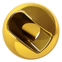 Perles en tungstène FFGene Tungsten Anodized Slotted Beads