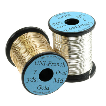 Tinsel métallique ovale Uni French Oval MD (0.7 mm)