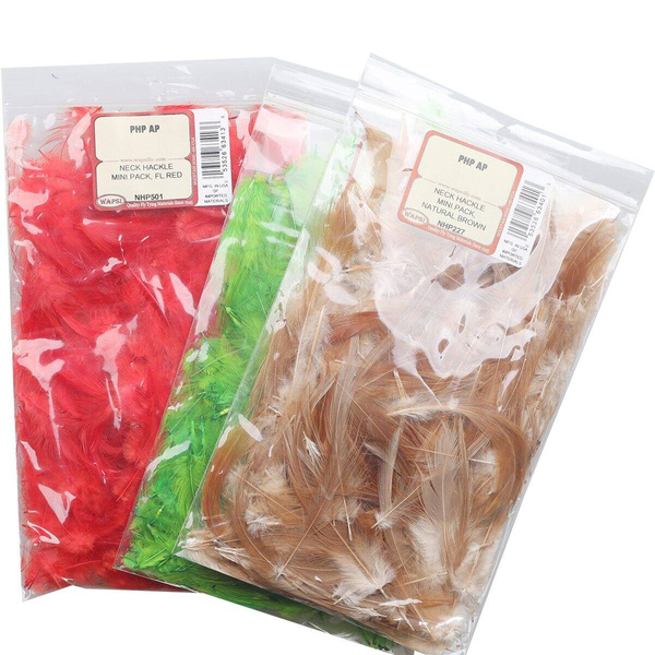 Wapsi Petit sachet de plumes de hackle de cou de coq
