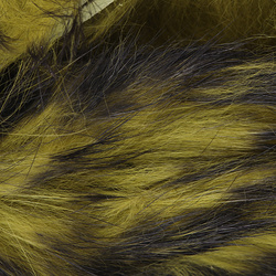 Hareline Bandes de peau de lapin à poils, coupe transversale, Two Toned