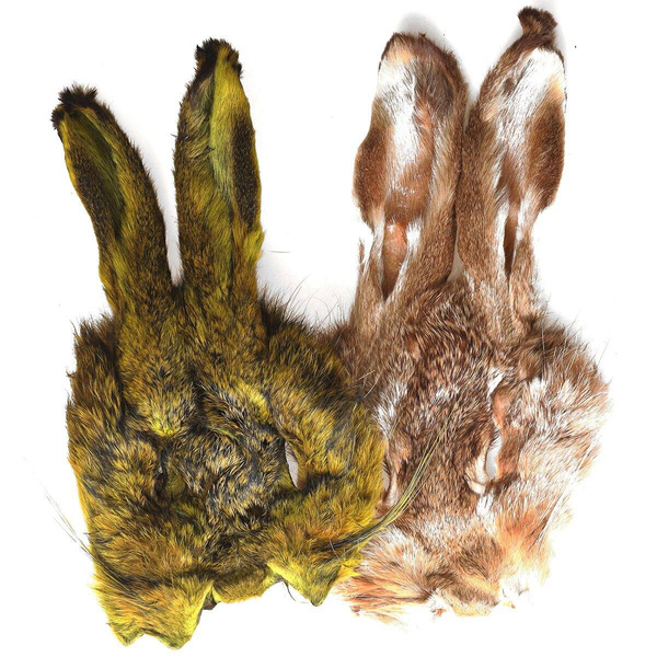 Hareline Masque entier de lièvre teint, grade n°1