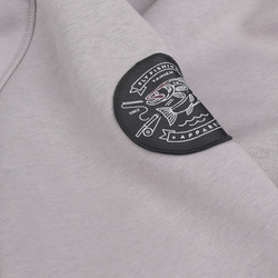 Sweat à capuche Taimen Menza Embroidery Zippered - Lt. Grey