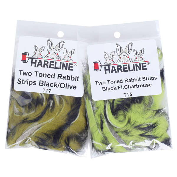 Hareline Two Toned Rabbit Strips