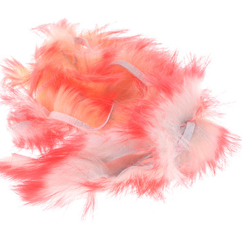 Lanières de peau de lapin Flesh Two Tone coupées transversalement au poil Hareline