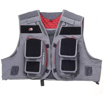 Gilet de pêche à la mouche Taimen Rauchua – Grey