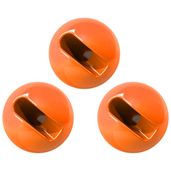 Perles en tungstène FFGene Tungsten Slotted Beads (10) - Fl. Orange