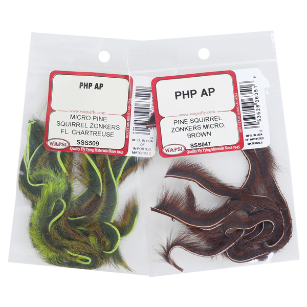 Micro-bandes de peau d’écureuil des pins avec fourrure (zonker) Wapsi