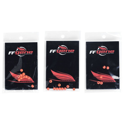 Perles en tungstène FFGene Tungsten Slotted Beads (10) - Fl. Orange