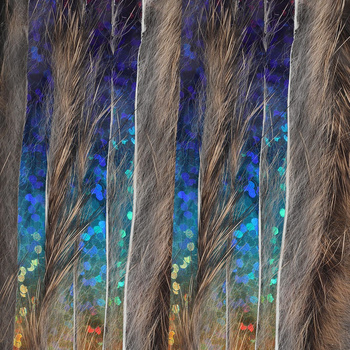 Hareline Larges bandes de peau de lapin avec fourrure Magnum Bling