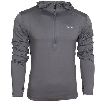 Taimen Polartec Power Stretch Veste polaire légère zippée à capuche - Goryla Gray