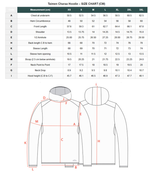 Taimen Charaa Hoodie - Noir