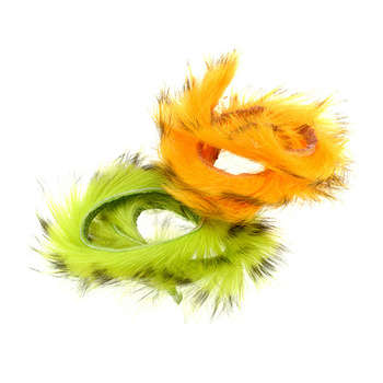 Bandes de peau de lapin avec fourrure (zonker), à motif barré FFGene
