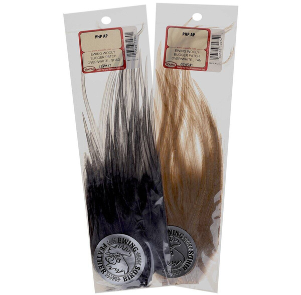 Patch de selle de coq teint pour Wooly Bugger Ewing
