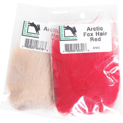 Hareline Morceau de peau de renard arctique avec poils