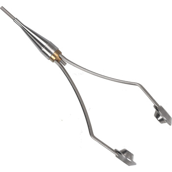 Tiemco porte-bobine céramique réglable à deux bras, modèle fin