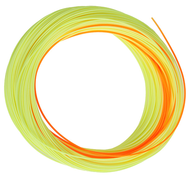 Soie mouche Taimen River Nymph WF-F Fl Yellow/Fl. Orange