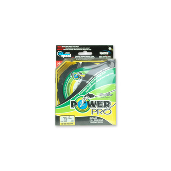 Tresse microfilament PowerPro 300 yd / 270 m, jaune haute visibilité
