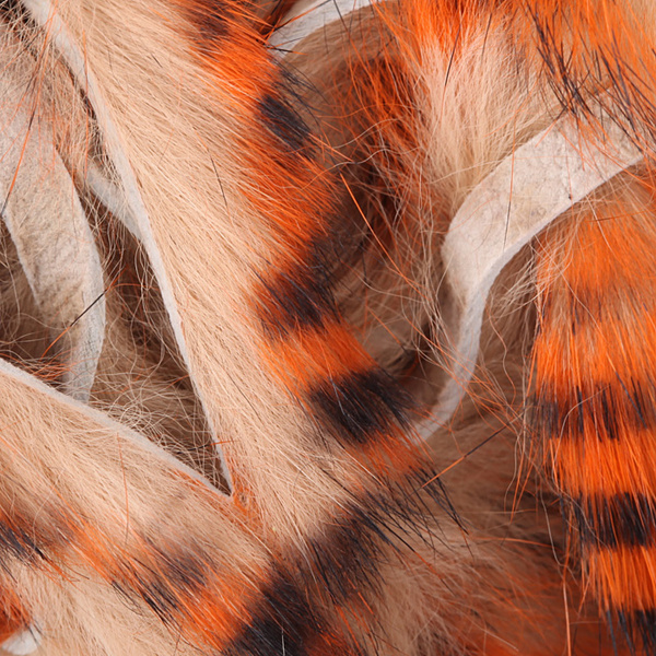Hareline Bandes zonker de lapin Tiger Barred