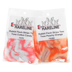 Lanières zonker de lapin Flesh Two Tone Hareline