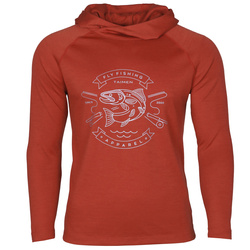 Taimen Charaa Hoodie - Rouge brique