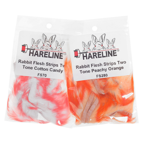 Lanières zonker de lapin Flesh Two Tone Hareline