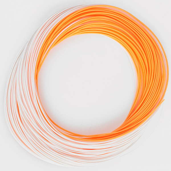 Soie de mouche Taimen River Long Cast WF-F White/Orange