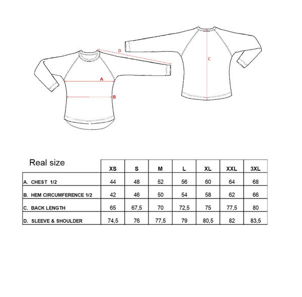 T-shirt technique L/S Taimen Kerulen Merino - Midnight/Black