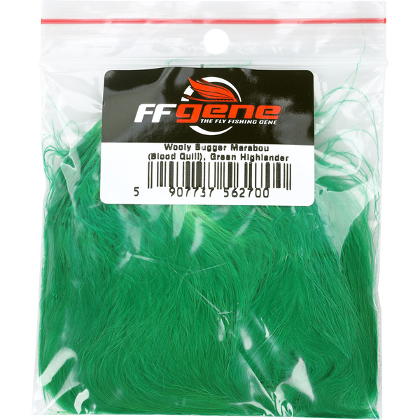 FFGene Wooly Bugger – plumes de marabout Blood Quill (7-10 cm)