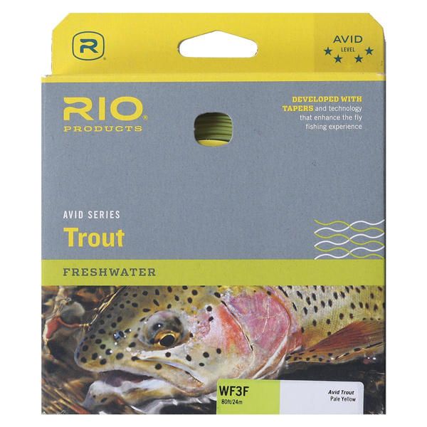 Soie mouche Avid Trout WF - Pale Yellow