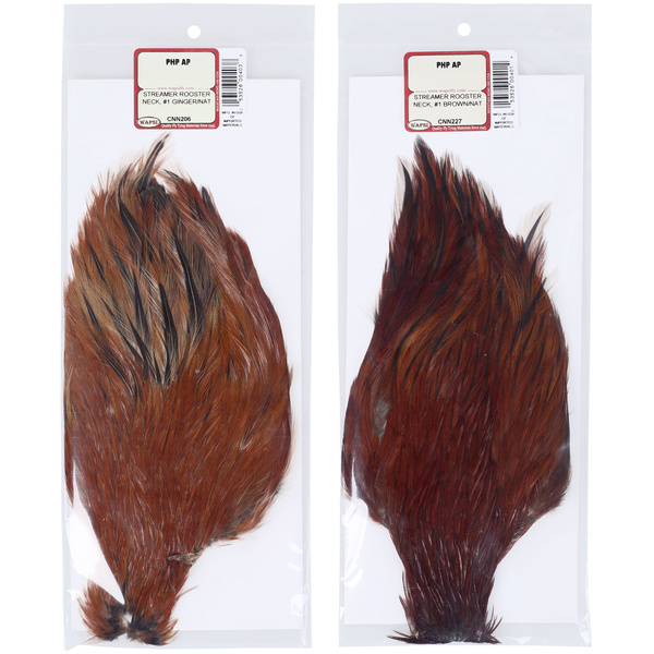 Plumes de cou de coq Wapsi pour streamers