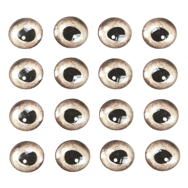 Yeux en époxy 3D pour montage de mouches Sybai Real